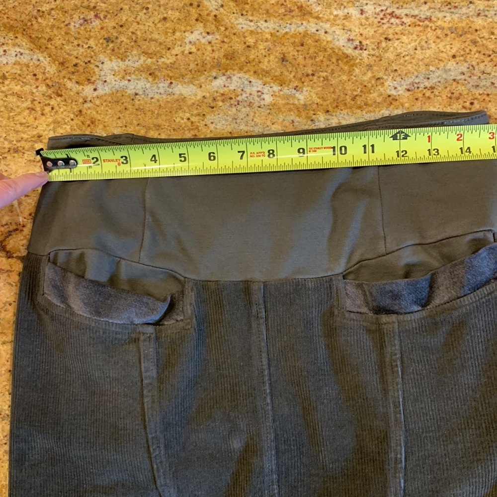 TRANSIT PAR-SUCH TR-900 BROWN CORDUROY SKIRT WITH ELASTIC WAISTBAND & DETAILING - Picture 7 of 9
